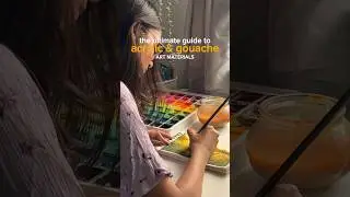 THE ULTIMATE ACRYLIC AND GOUACHE GUIDE #artwork #artistpainting #gouache #artvideo #artsupplies #art