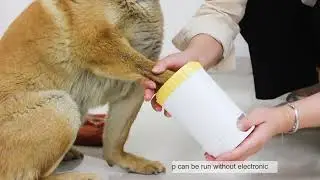 Semi-automatic Dog Paw Cleaner(Lever principle No Electric ）