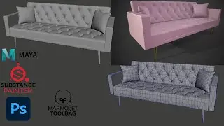 How to Model Sofa in Maya / Sofa Modeling Part 2