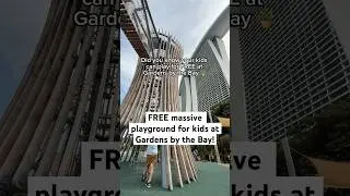 FREE massive playground for kids at Gardens by the Bay!