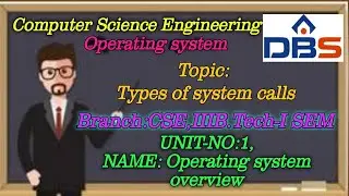 DBS -TYPES OF SYSTEM CALLS-UNIT-1:OPERATING SYSTEM OVER VIEW-III YEAR-1st SEM- SUB:OPERATING SYSTEM