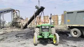 🚜stone crusher in chimegao 🥰👑💸#farming #johndeeretractor #arjun555di 