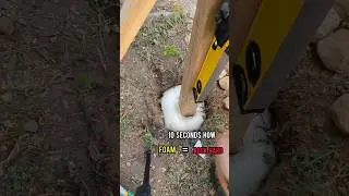 Expanding Foam better than concrete?