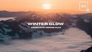Dusk Above the Clouds 4K - Calming Winter Drone Film & Ambient Music