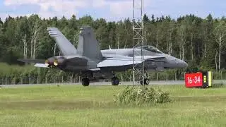 F/A-18C Solo display at Vaasa airshow 2024 | Full display.