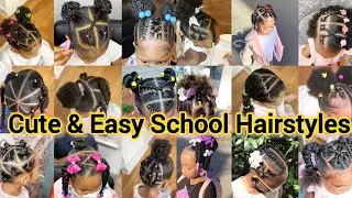 Cute & Easy Natural School Hairstyles for Kids | Short & Long Hair#foryou#explore#cute #shorts#viral