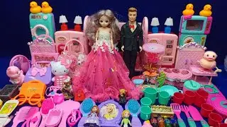 6 Minutes Satisfying with Unboxing Hello Kitty Sanrio Kitchen Set | ASMR Tiny Toys Kitchen Set
