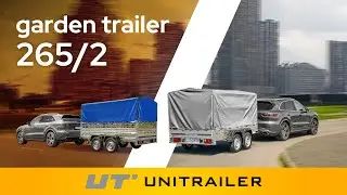 Rimorchio a doppio asse UNITRAILER Garden Trailer 265/2