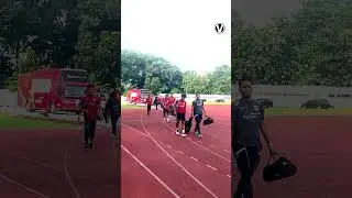 Skuad Garuda U-22 tiba di stadion Madya #timnas #timnasgaruda #TimnasIndonesia #vivagoal