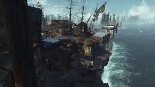 Longfellows cabin -'the Boardwalk' settlement build (no mods) FALLOUT 4