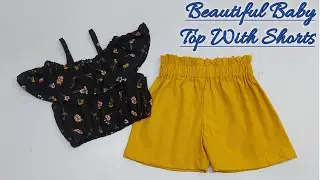 Very Easy Baby Top and Shorts Cutting and Stitching/2-3 Years Baby Girl Dress Cutting and Stitching
