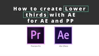 How to create a Simple lower third with After Effects and Export it as a motion graphic templet