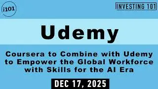 Udemy Coursera to Combine with Udemy to Empower the Global Workforce with Skills for the AI Era