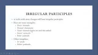 The Present Progressive Tense in Spanish