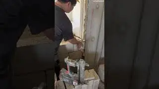 Install steel board to a concrete or masonry wall #construction #shorts