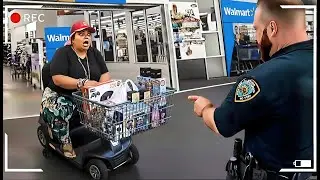 Cops vs Dumbest Shoplifters Running a Skip-Scan Scam at Walmart