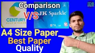 #Comparison Century Green VS Jk Sparkle A4 Size Paper|Best PhotoCopy or Print Paper|Best Photocopier