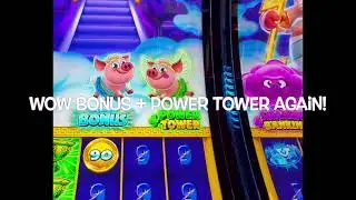 How many POWER PiG bonuses can I get with my first $100? #casino #slots #bonus  #progressivejackpot