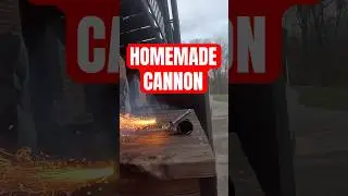 I Made a Homemade Cannon Here's What Happened #shorts #homemade #shortsfeed