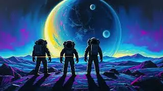 SPACE DRIFT : Deep Space Synthwave for Flow State &bull; 4 HOURS Astronaut Study Session