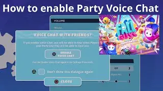 How to enable Party Voice Chat in Fall Guys - PS4/PS5/XBOX/SWITCH/PC