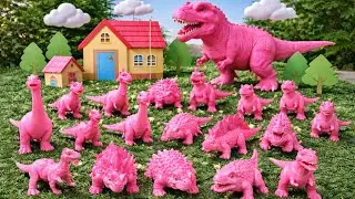 Washing Mud Covered Dinosaur Figures | Relaxing & Satisfying Cleaning