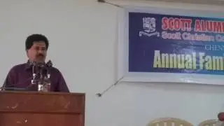 Dr. R. Stephen Louie at Scott Christian College , Nagercoil  ALUMINI Meet 2016 in Chennai Chapter