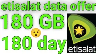 etisalat 180 GB DATA PACKAGE OFFER 180 day