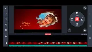 Baby ceremony invitation video editing in kinemaster