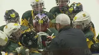 Hamden and Yale Squirts A playing at Ingalls rink
