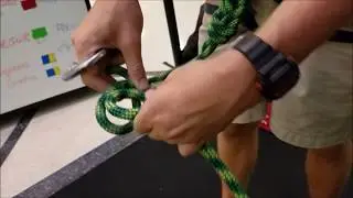 Setting up a ground anchor