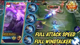 SEMUA ITEM BIRU WINDTALKER !! ++1000% ATTACK SPEED - BEST BUILD MOSKOV 2022