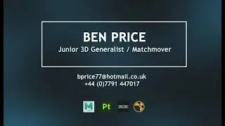 Ben Price Showreel (3D VFX)