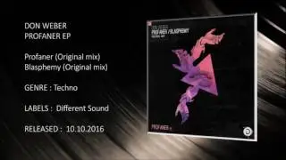 Don Weber - Profaner (Original mix) [DIFFERENT SOUND]