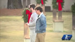 Alabama fans visit Oklahoma City National Memorial & Museum before game in Norman