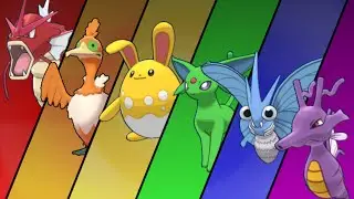 RAINBOW SHINY POKEMON THEME TEAM