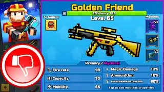 Pixel Gun 3D - Golden Friend - Mythical lvl.65 Max Upgrade