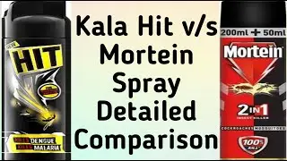 Kala hit v/s Mortein Spray| Kala hit mosquito spray| Mortein spray|Kala hit lime fresh|Lal hit spray
