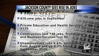 Jackson County sees rise in jobs