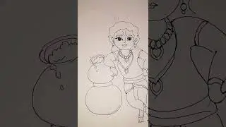 load krishna drawing status#krishnastatus #krishnalove   #rachanadas #shortfeed #viral #youtube