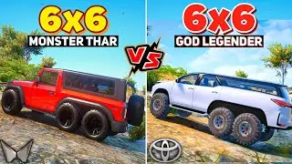 GTA 5: 6x6 Monster Thar Vs 6x6 Legender God 🔥 10 CHALLENGES 😱 SHOCKING RESULTS | GTA 5 MODS!