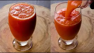 Смузи из ананаса, яблока и арбуза