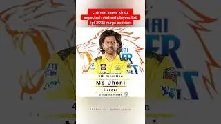 CSK Expected Retained Players List IPL 2025 Mega Auction 💛💪🔥 #ipl2025 #csk #shorts