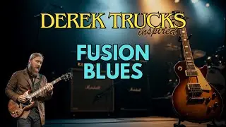 SOUL SLIDE: Derek Trucks Style Blues Solo in A Minor (90 BPM) | Groove Station
