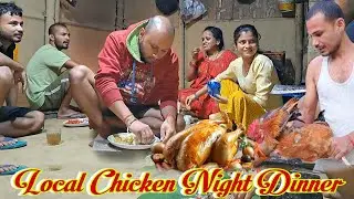 😋 Aaj Bana Local Murga | Local Chicken Cutting | Desi Night Dinner | Assam Gorkha Lifestyle