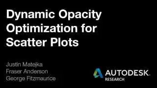 Dynamic Opacity Optimization for Scatter Plots