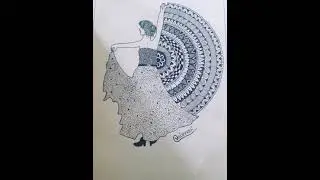 || Mandala Art of dancing girl || || Spirit of Art ||