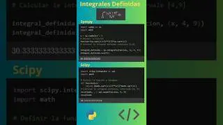 Resolución de Integrales definidas👨‍🏫 con Python 🐍#python #matemática #programacion#calculointegral