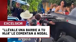 Nodal y los Aguilar regalan juguetes y desatan polémica en redes