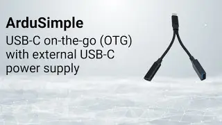 USB-C on-the-go (OTG) with external USB-C power supply from ArduSimple